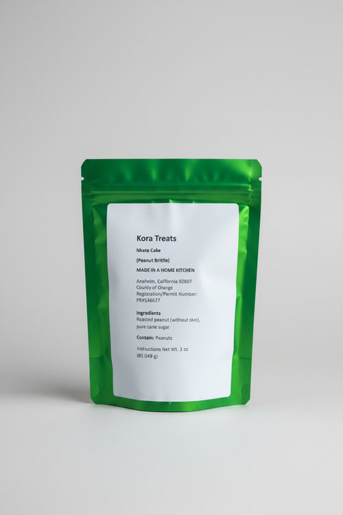 Nkate Cake – Authentic Ghanaian Peanut Brittle | Kora Treats